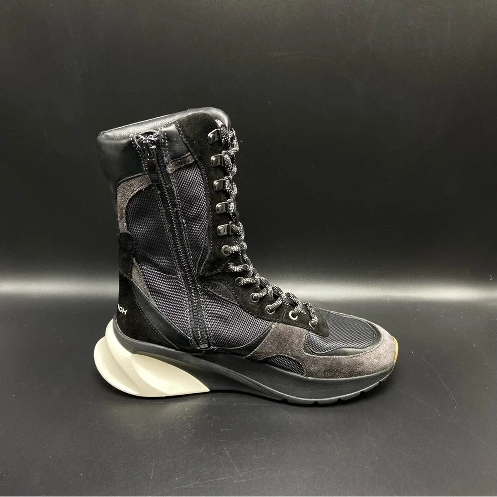 Tory Burch Sawyer Boxer High Top Sneaker Boots‎ Women's Size 6 New W/Box